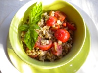 Farro con pesto e pomodorini  - Cucina > Ricette