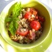 Primi piatti - Farro con pesto e pomodorini